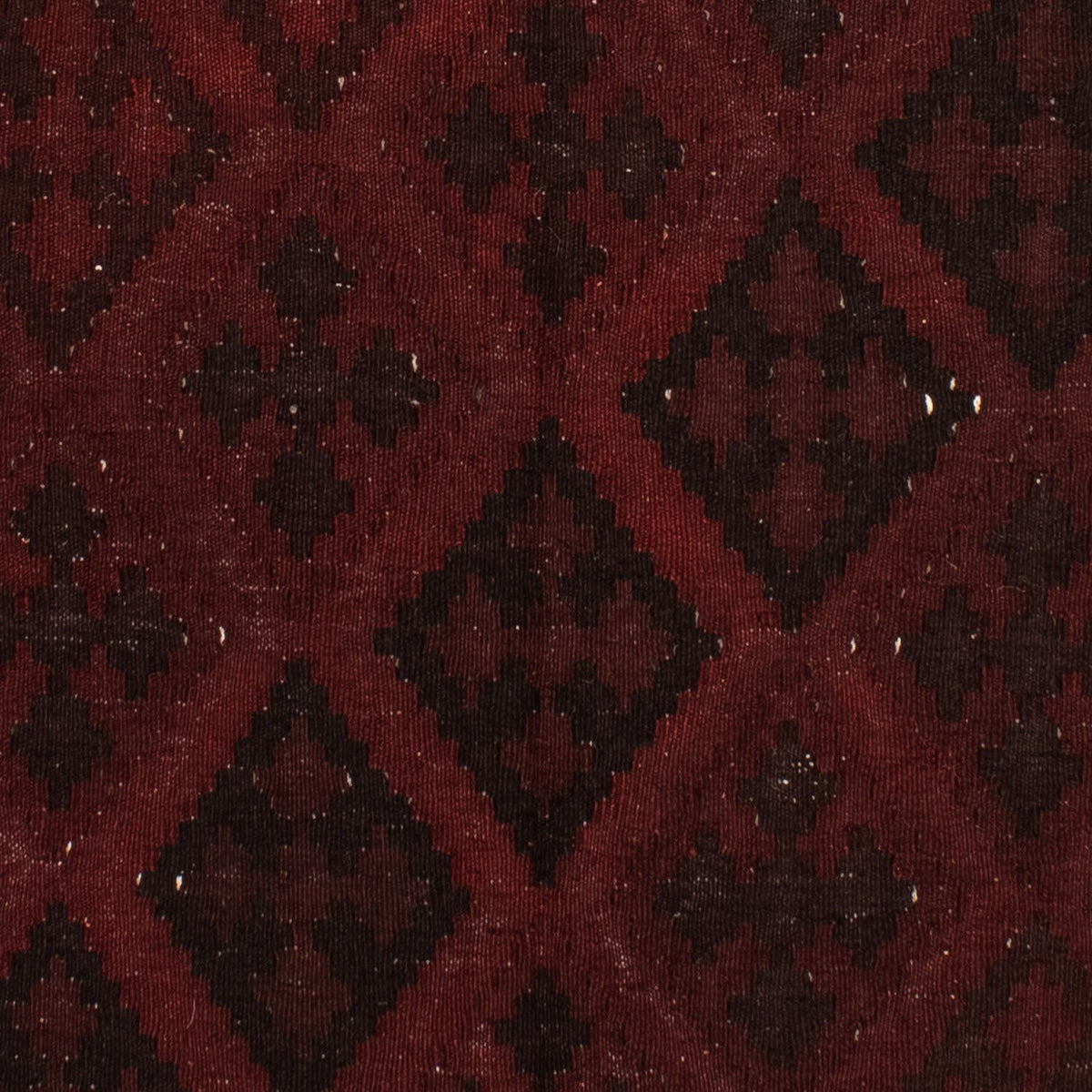 Tapis Kelim - Oriental - 193 x 145 cm - rouge foncé