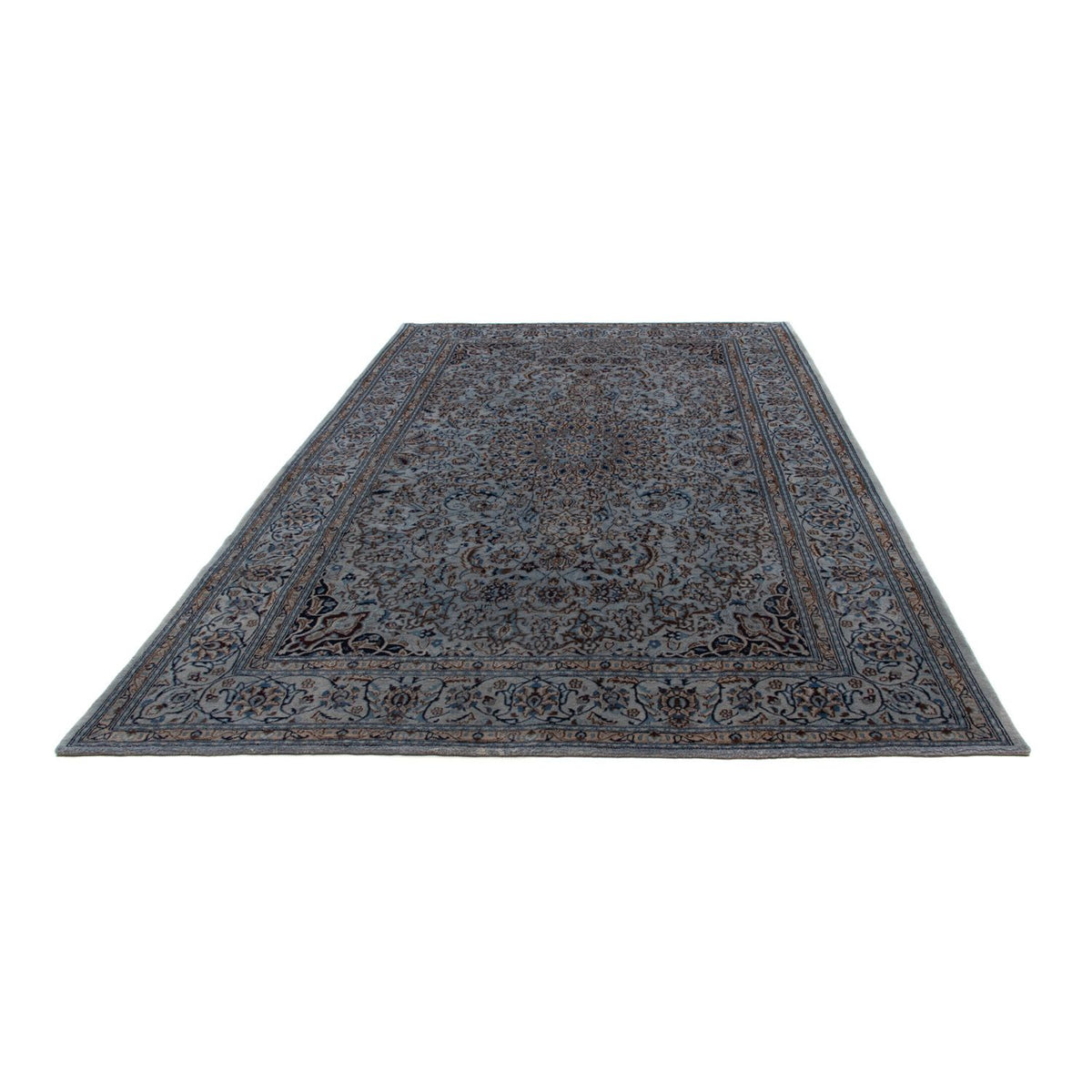 Tapis persan - Nain - 296 x 200 cm - bleu de mer