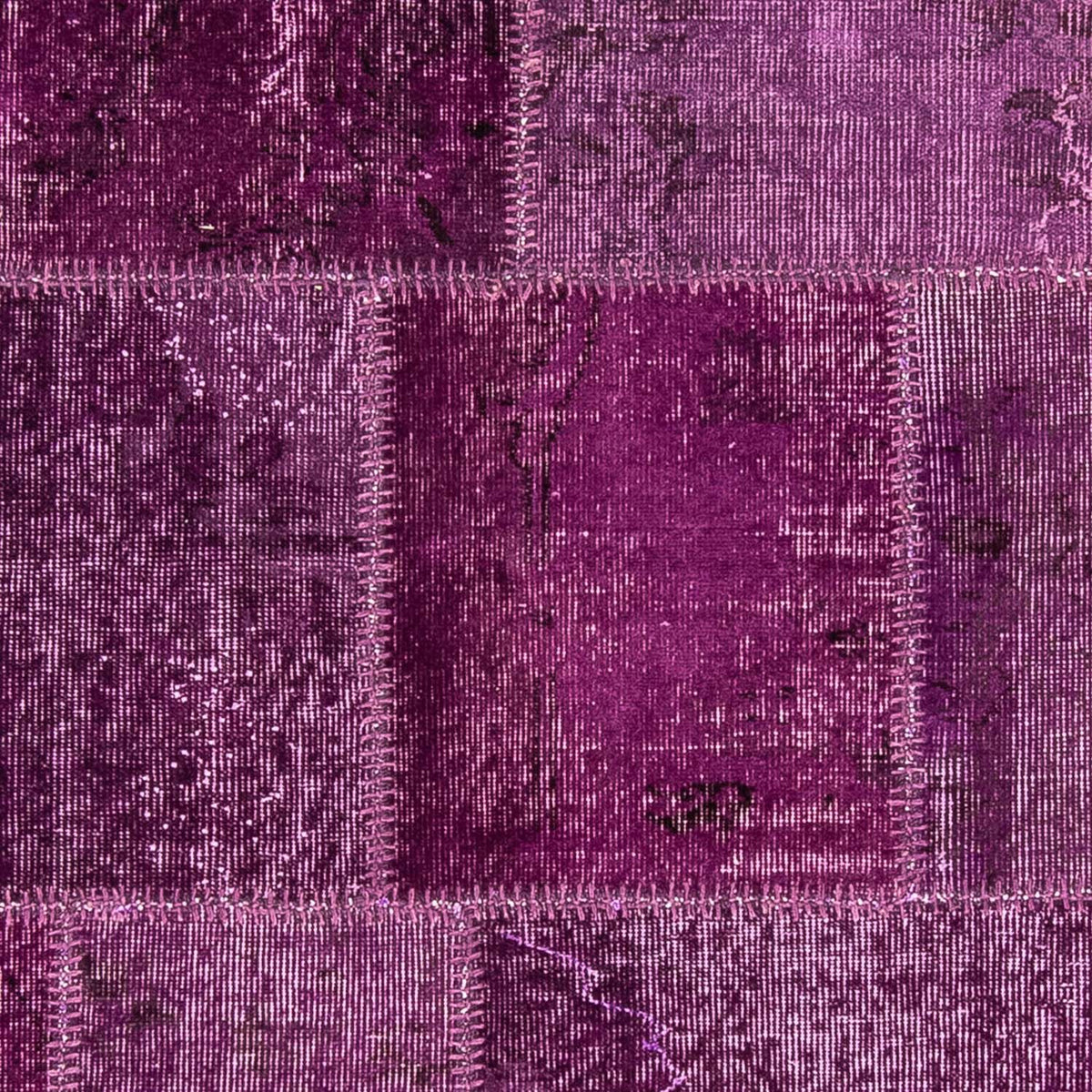 Tapis patchwork - 240 x 170 cm - violet