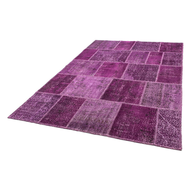 Tapis patchwork - 240 x 170 cm - violet