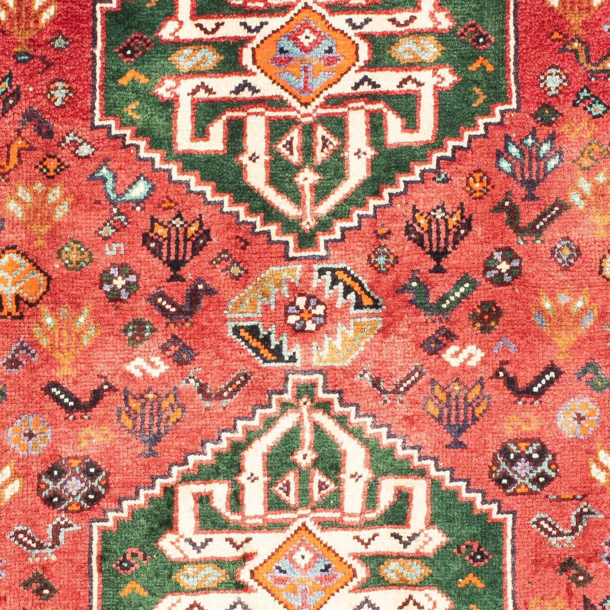 Tapis persan - Nomadic - 160 x 117 cm - rouge