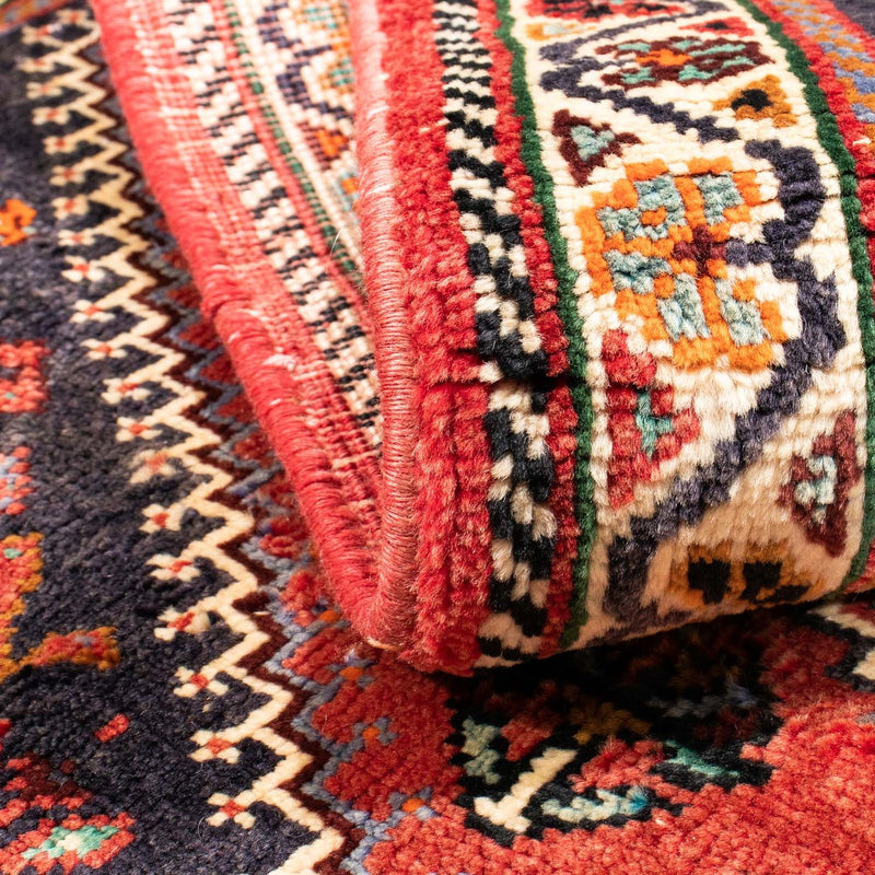 Tapis persan - Nomadic - 160 x 117 cm - rouge