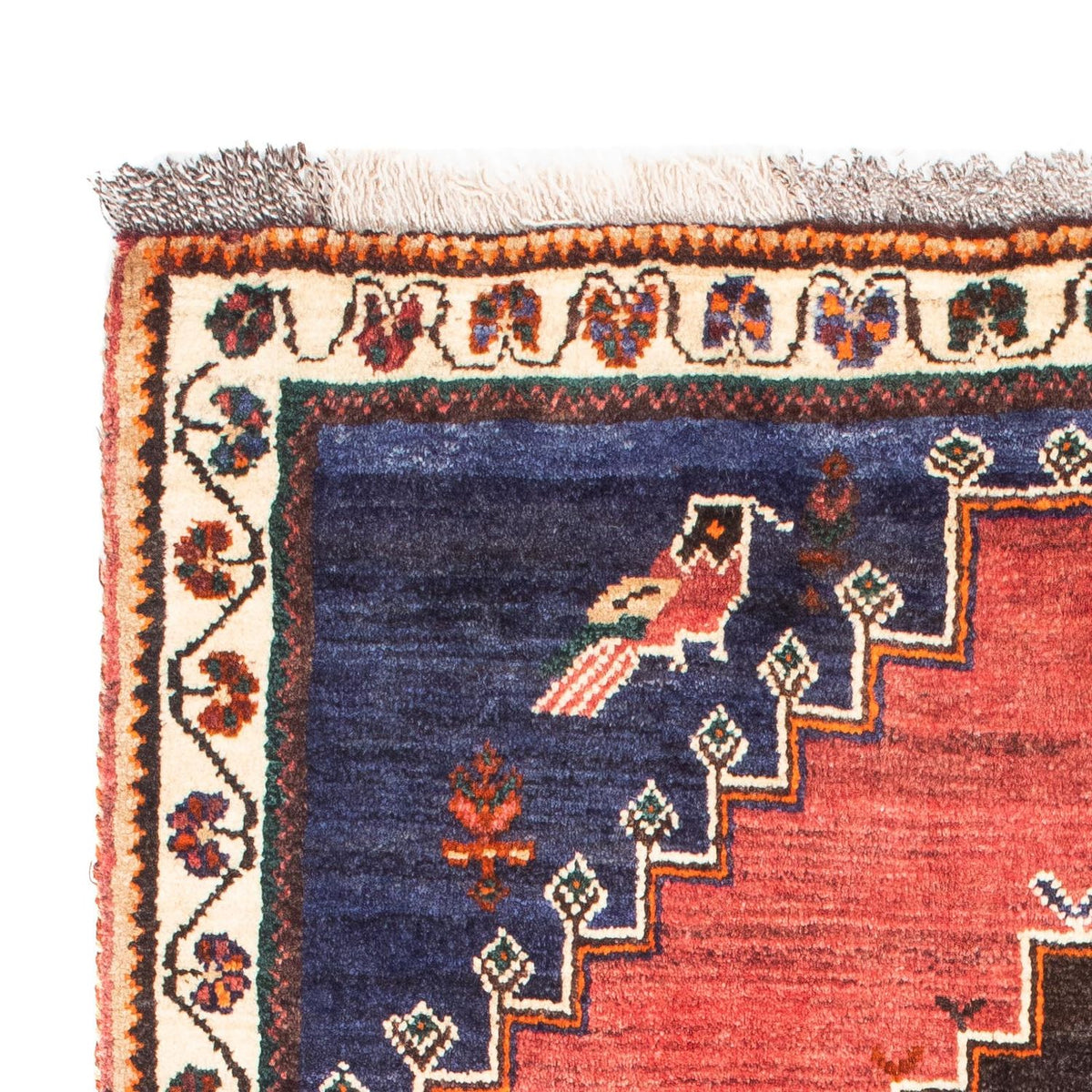 Tapis persan - Nomadic - 160 x 107 cm - bleu foncé