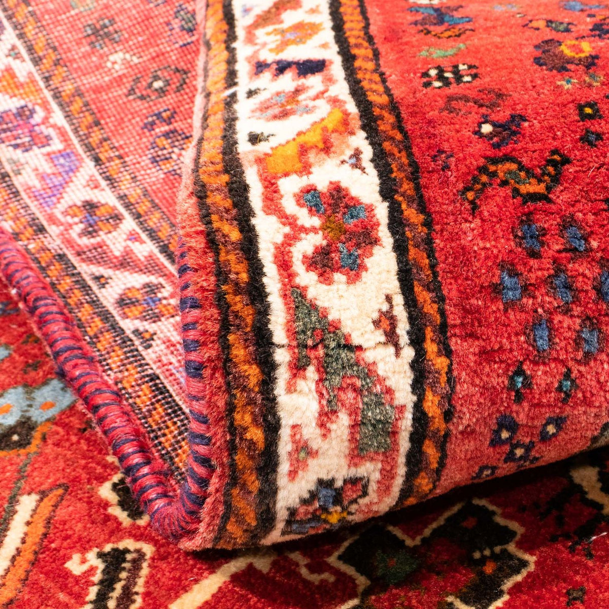 Tapis persan - Nomadic - 162 x 117 cm - rouge clair