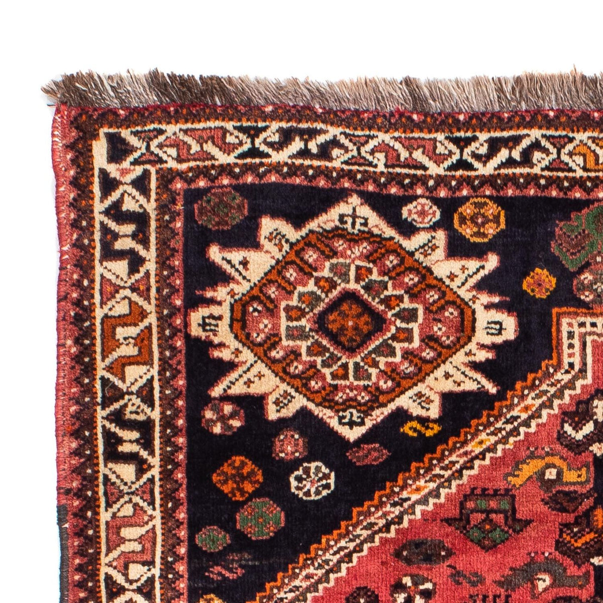 Tapis persan - Nomadic - 160 x 106 cm - rouge foncé