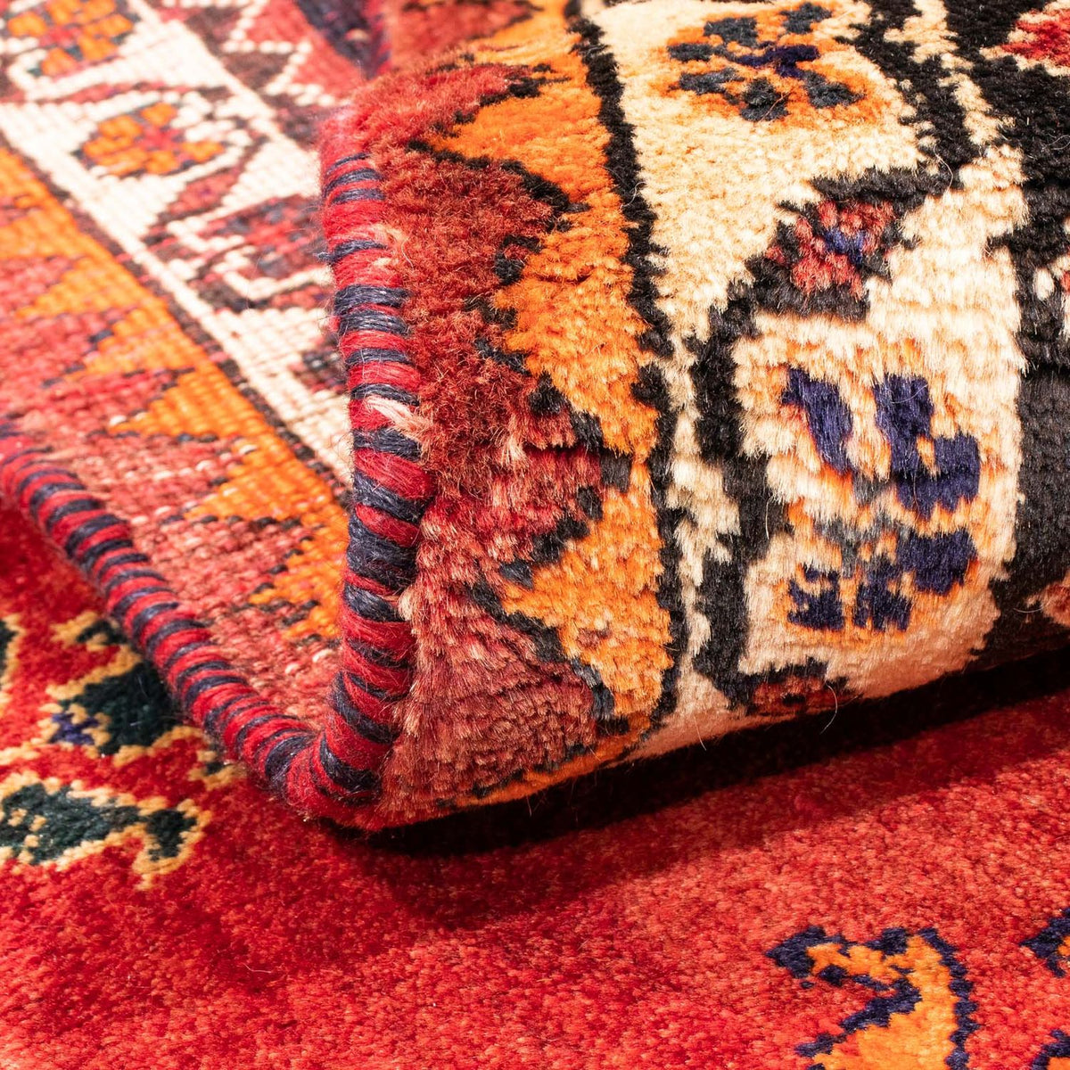 Tapis persan - Nomadic - 150 x 116 cm - rouge foncé