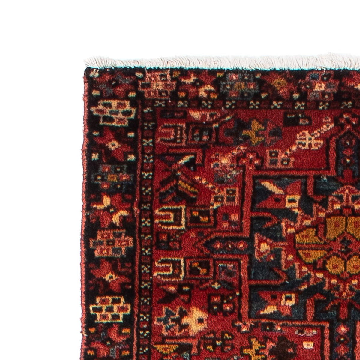 Tapis de couloir Tapis persan - Nomadic - 338 x 75 cm - rouge foncé