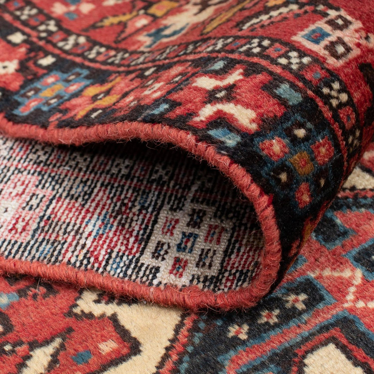Tapis de couloir Tapis persan - Nomadic - 338 x 75 cm - rouge foncé