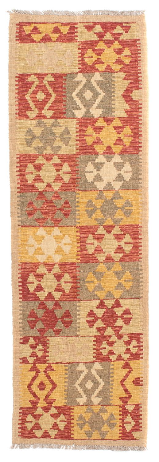 Tapis de couloir Tapis Kelim - Splash - 206 x 62 cm - multicolore
