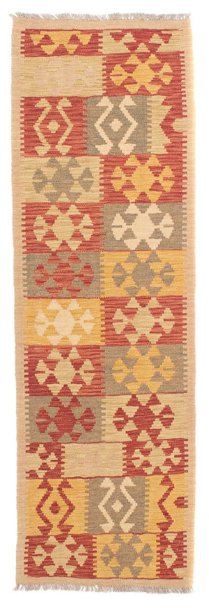 Tapis de couloir Tapis Kelim - Splash - 206 x 62 cm - multicolore