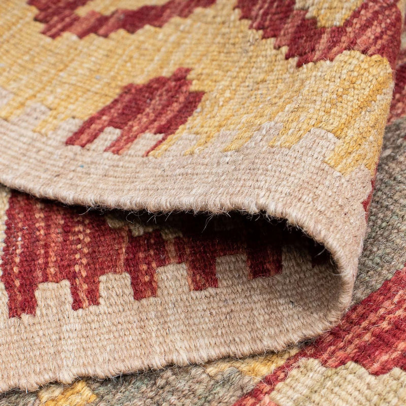 Tapis de couloir Tapis Kelim - Splash - 206 x 62 cm - multicolore