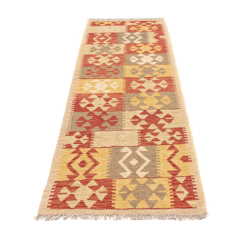 Tapis de couloir Tapis Kelim - Splash - 206 x 62 cm - multicolore