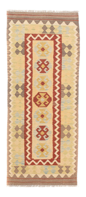 Tapis de couloir Tapis Kelim - Splash - 193 x 63 cm - beige