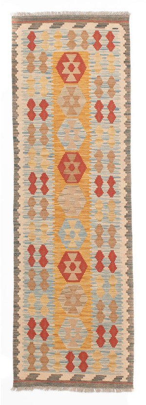 Tapis de couloir Tapis Kelim - Splash - 212 x 65 cm - multicolore