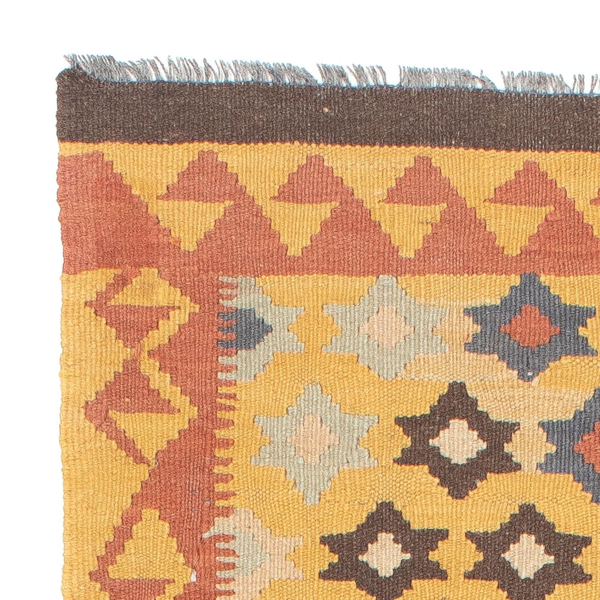 Tapis de couloir Tapis Kelim - Splash - 210 x 64 cm - multicolore