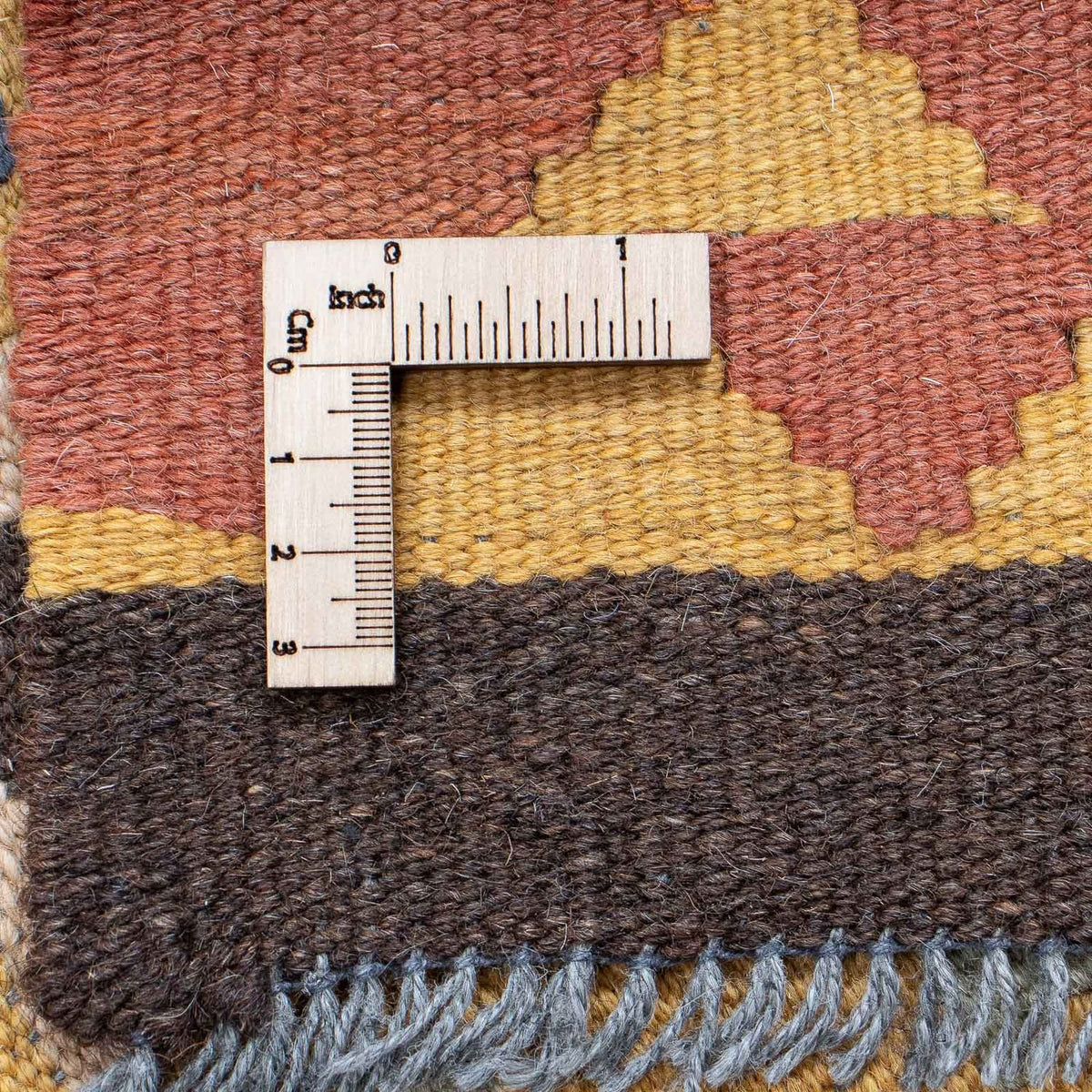 Tapis de couloir Tapis Kelim - Splash - 210 x 64 cm - multicolore