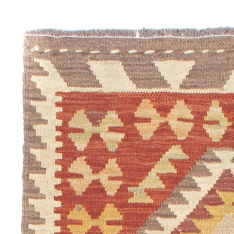 Tapis de couloir Tapis Kelim - Splash - 200 x 66 cm - rouge