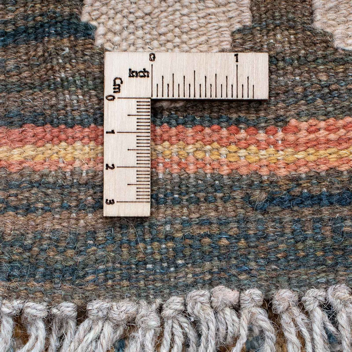 Tapis de couloir Tapis Kelim - Splash - 203 x 69 cm - multicolore