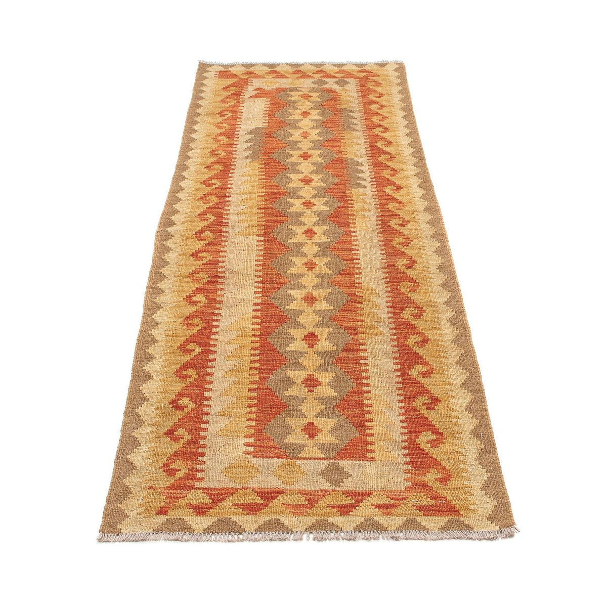 Tapis de couloir Tapis Kelim - Splash - 192 x 61 cm - multicolore