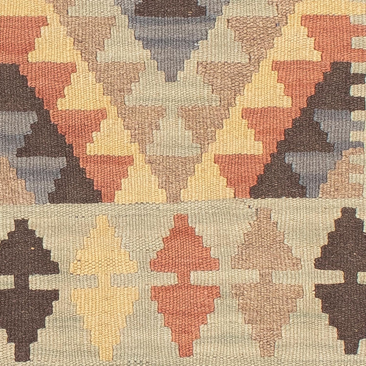 Tapis de couloir Tapis Kelim - Splash - 198 x 57 cm - multicolore
