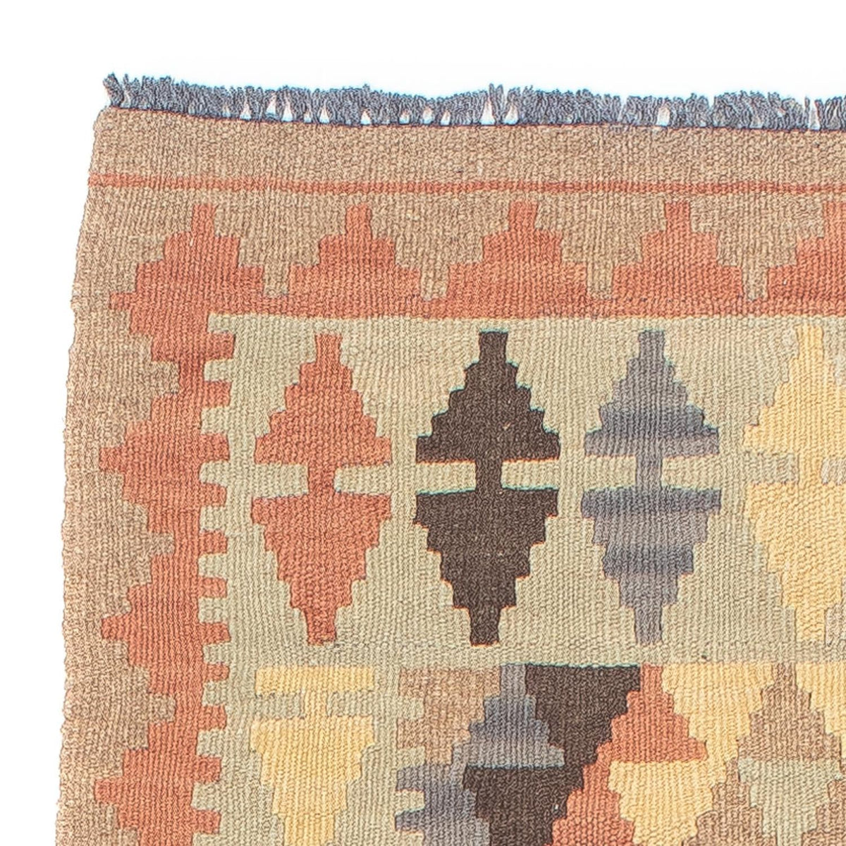Tapis de couloir Tapis Kelim - Splash - 198 x 57 cm - multicolore