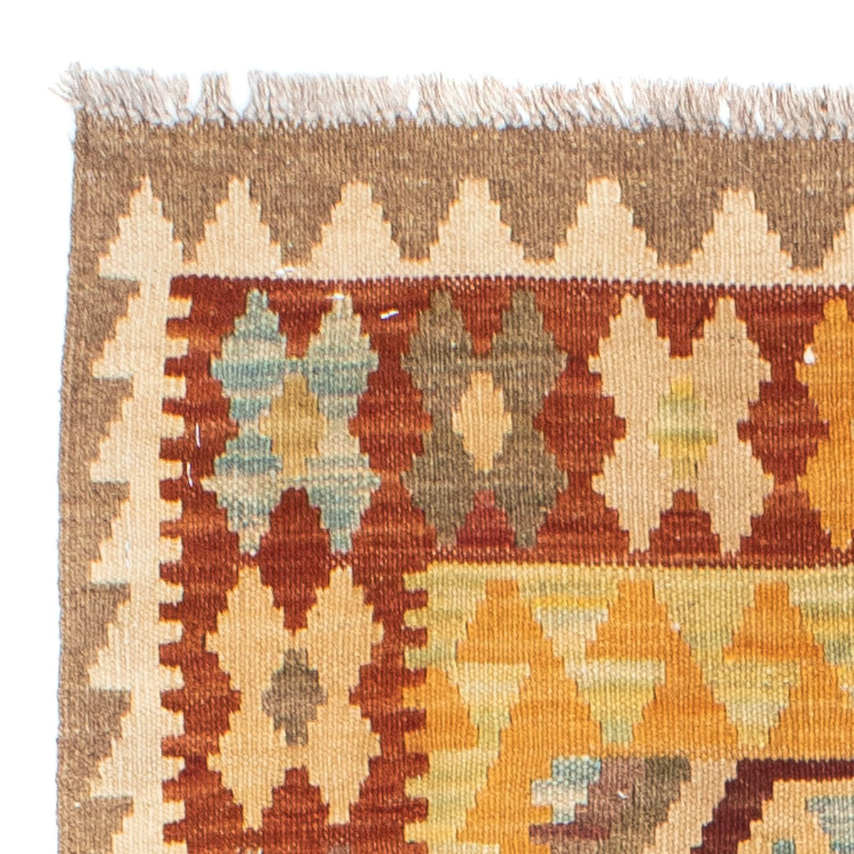 Tapis de couloir Tapis Kelim - Oriental - 191 x 74 cm - beige