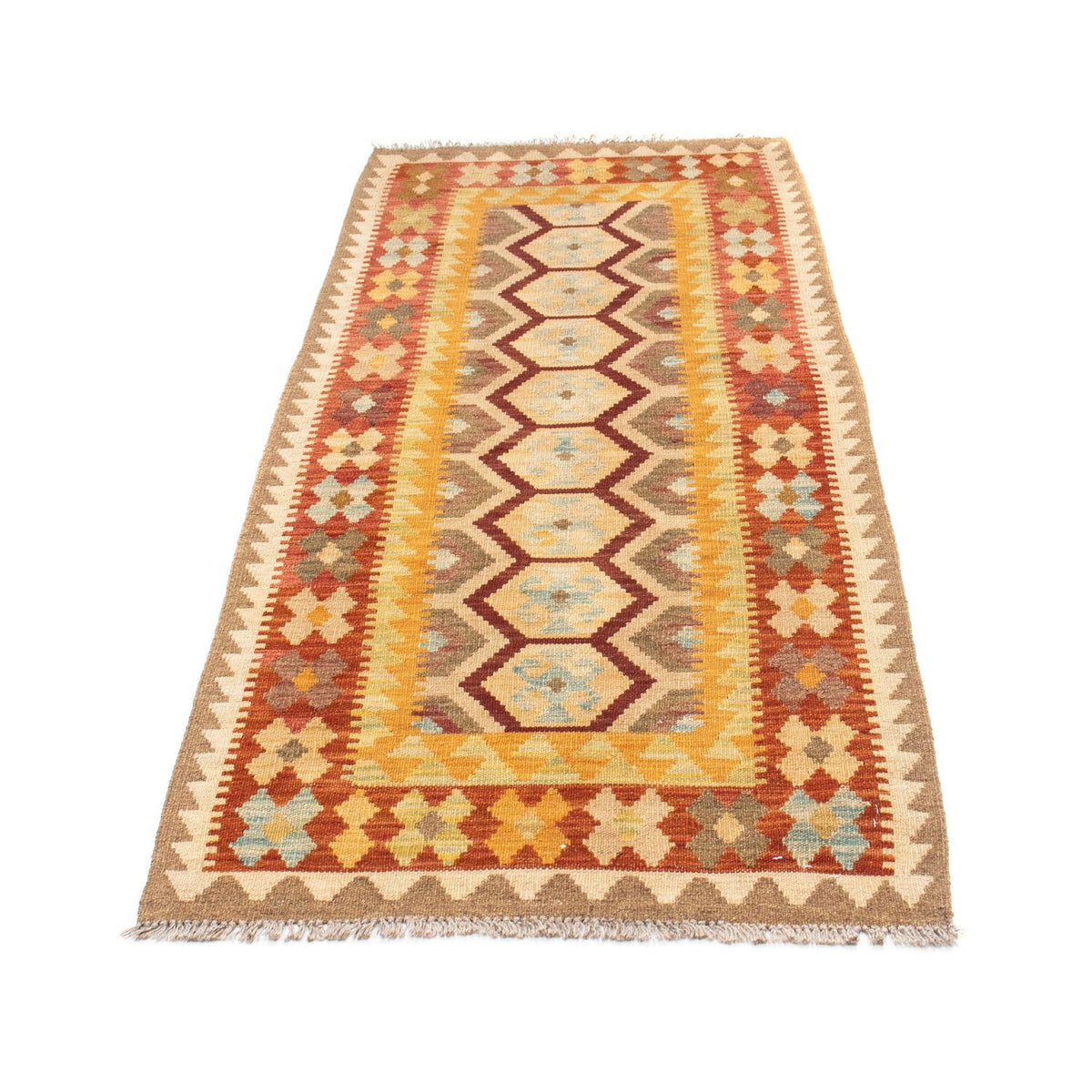 Tapis de couloir Tapis Kelim - Oriental - 191 x 74 cm - beige