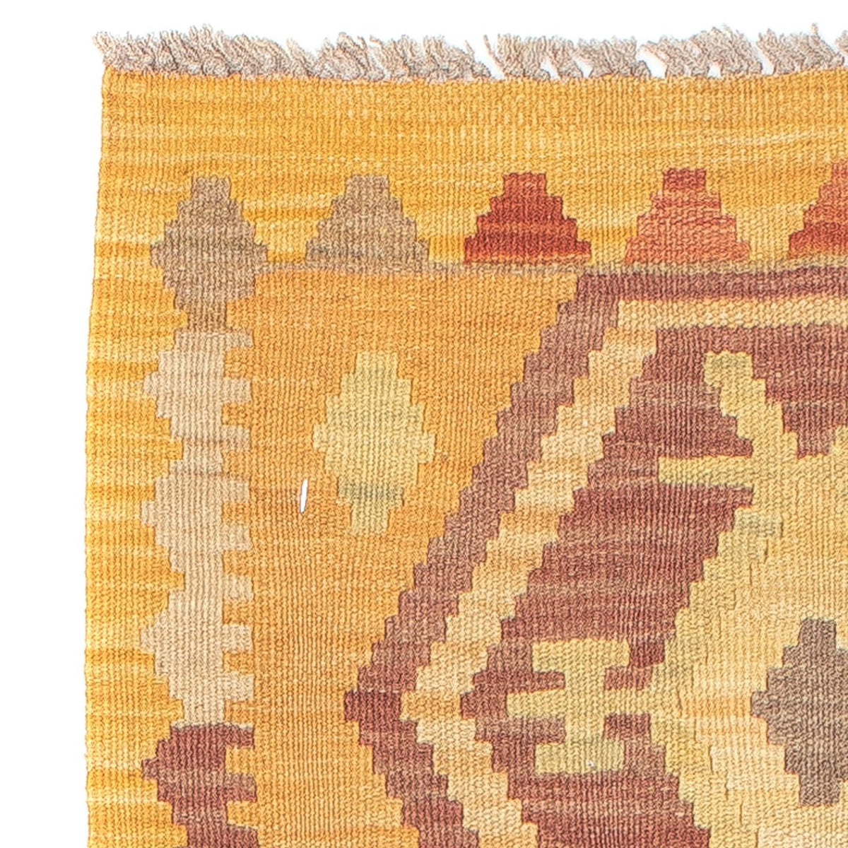 Tapis de couloir Tapis Kelim - Splash - 191 x 52 cm - or
