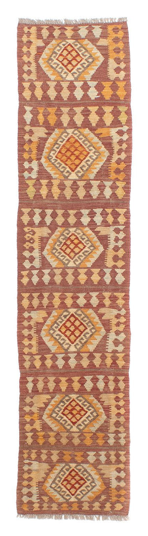 Tapis de couloir Tapis Kelim - Splash - 248 x 49 cm - multicolore