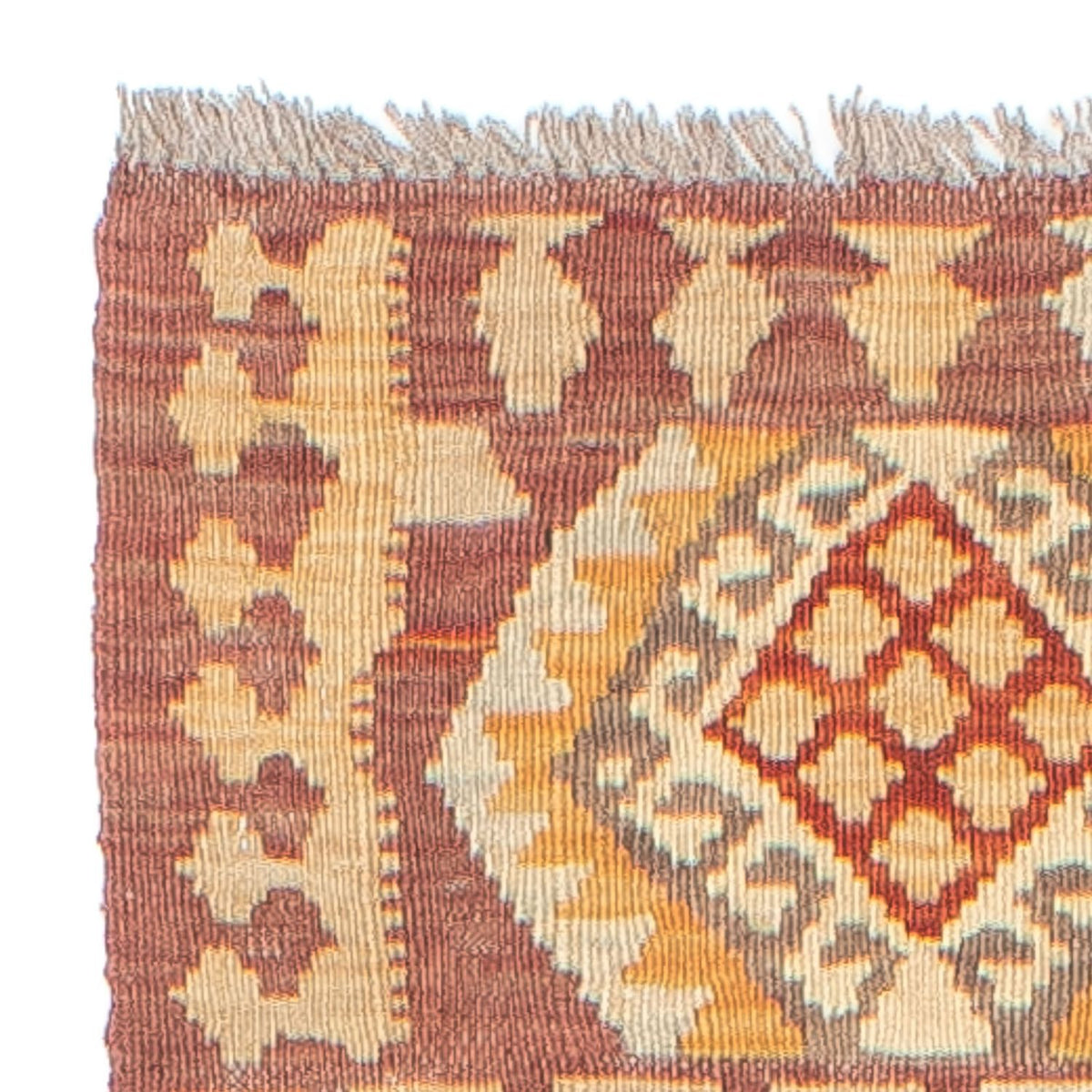 Tapis de couloir Tapis Kelim - Splash - 248 x 49 cm - multicolore