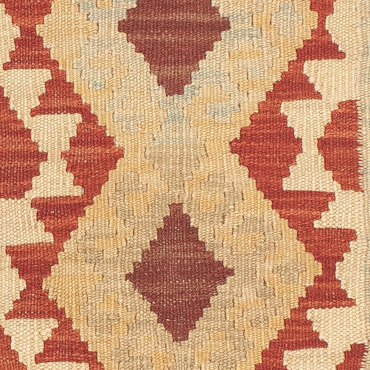 Tapis de couloir Tapis Kelim - Splash - 191 x 60 cm - marron clair
