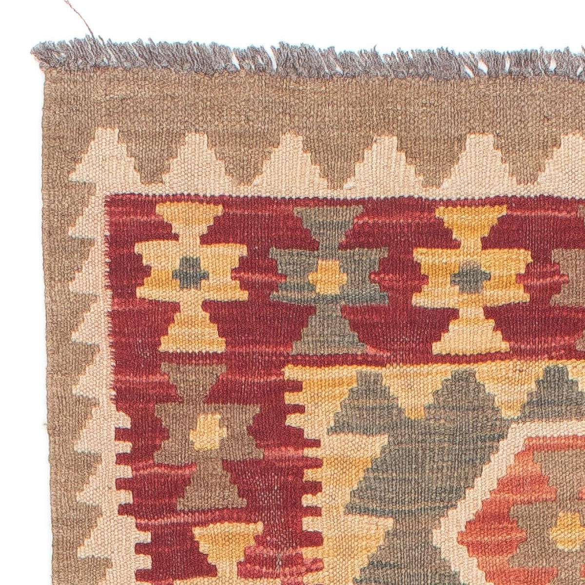 Tapis de couloir Tapis Kelim - Splash - 211 x 63 cm - multicolore
