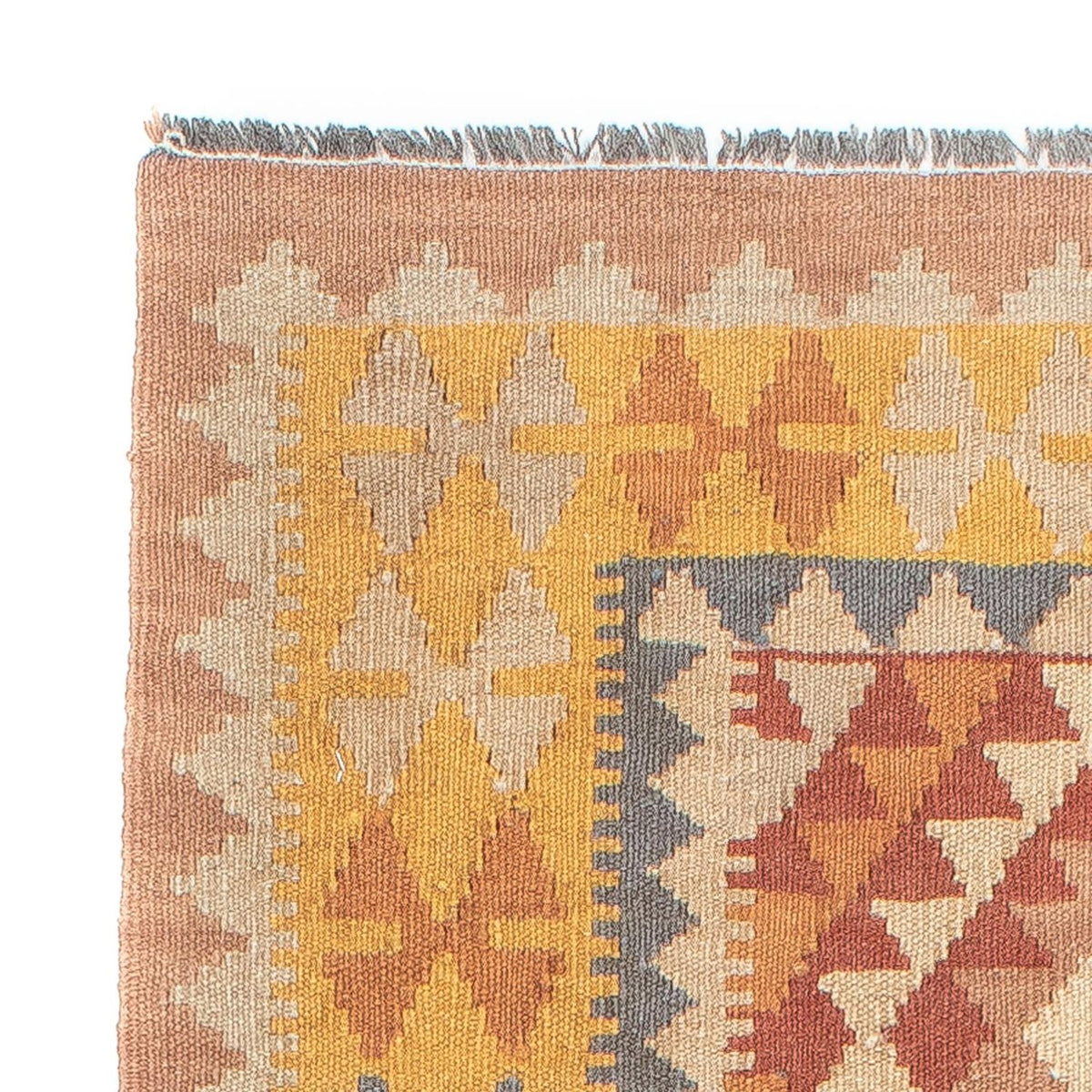 Tapis de couloir Tapis Kelim - Splash - 197 x 62 cm - multicolore