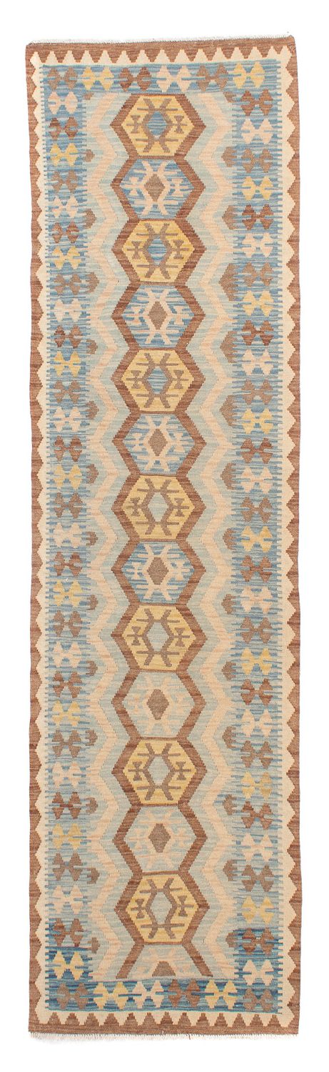 Tapis de couloir Tapis Kelim - Splash - 302 x 80 cm - multicolore
