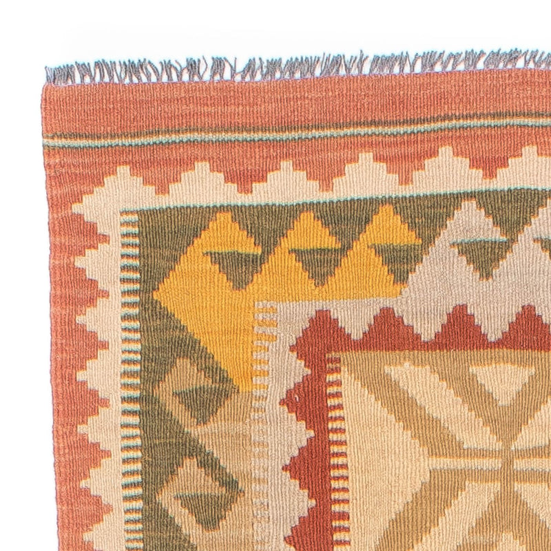 Tapis de couloir Tapis Kelim - Splash - 306 x 82 cm - rouge clair