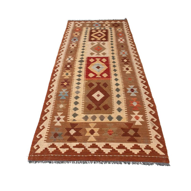 Tapis de couloir Tapis Kelim - Splash - 254 x 81 cm - multicolore