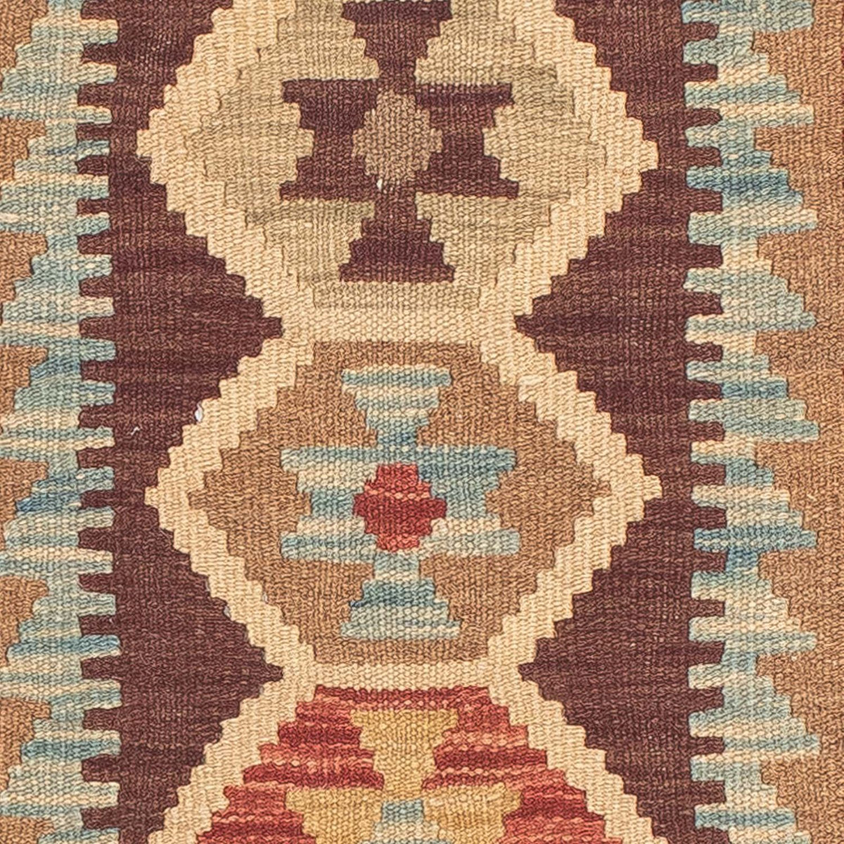 Tapis de couloir Tapis Kelim - Splash - 200 x 67 cm - multicolore