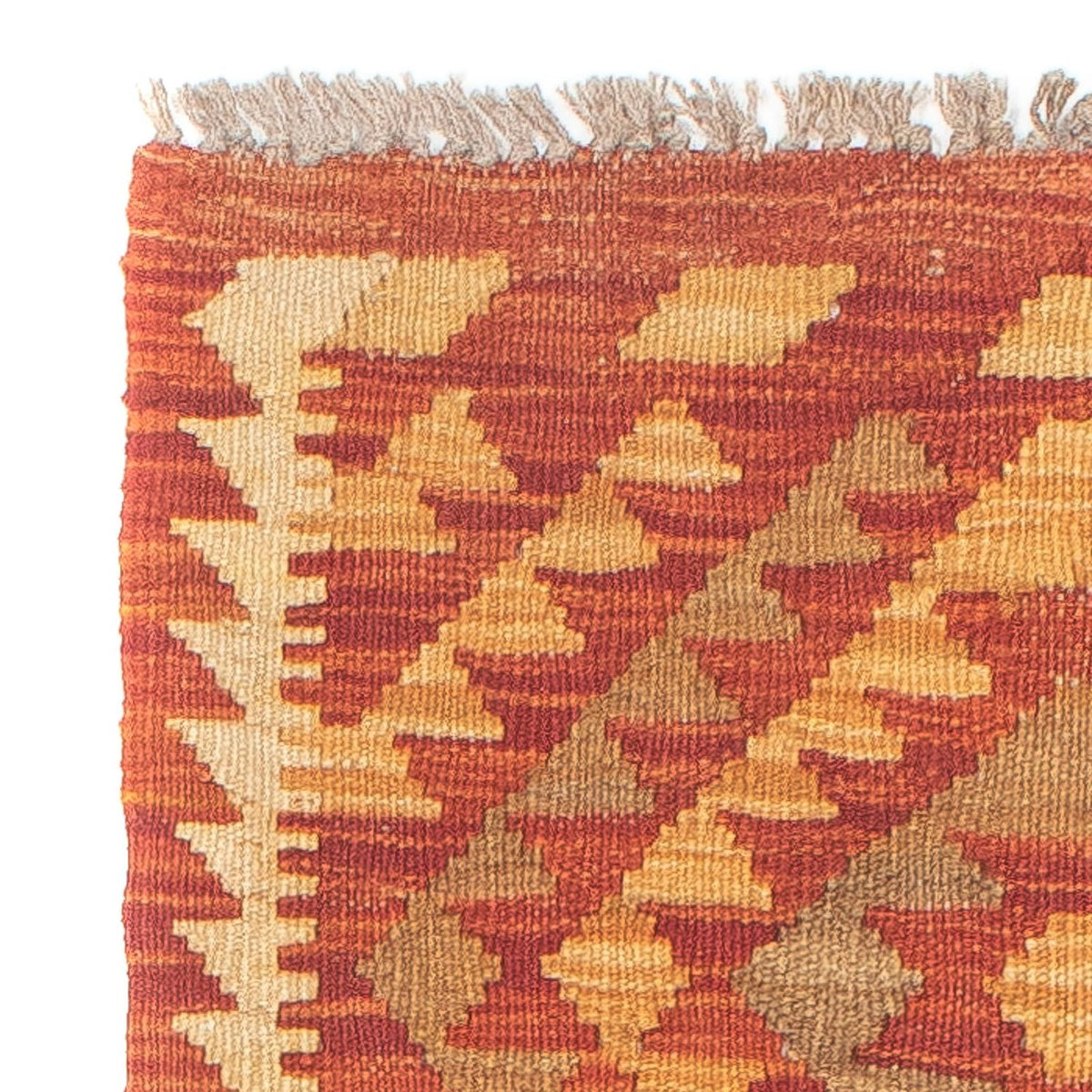 Tapis de couloir Tapis Kelim - Splash - 190 x 47 cm - rouge