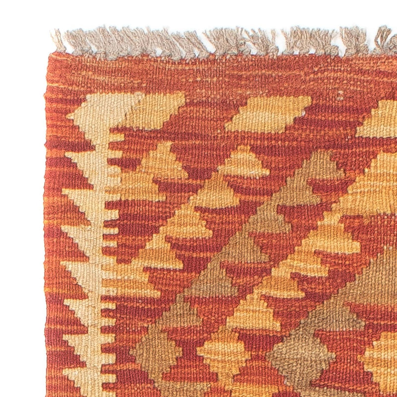 Tapis de couloir Tapis Kelim - Splash - 190 x 47 cm - rouge