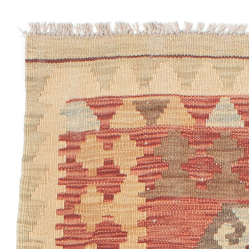 Tapis de couloir Tapis Kelim - Splash - 202 x 67 cm - rouge clair