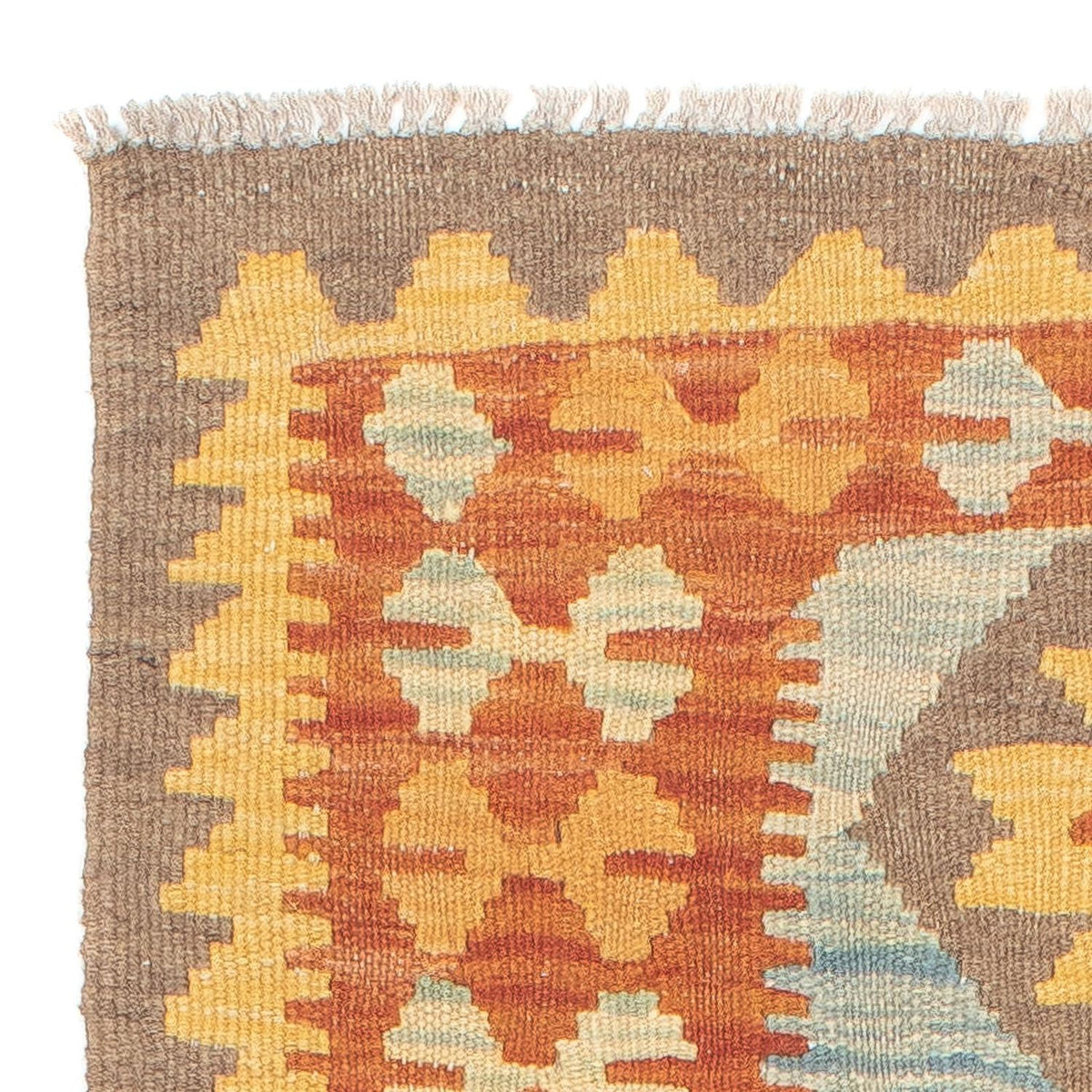 Tapis de couloir Tapis Kelim - Splash - 191 x 65 cm - multicolore