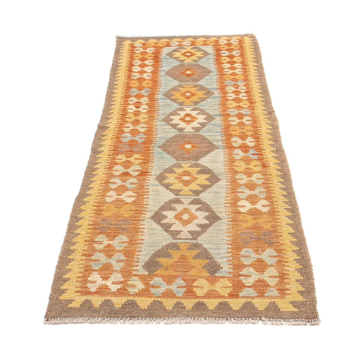 Tapis de couloir Tapis Kelim - Splash - 191 x 65 cm - multicolore