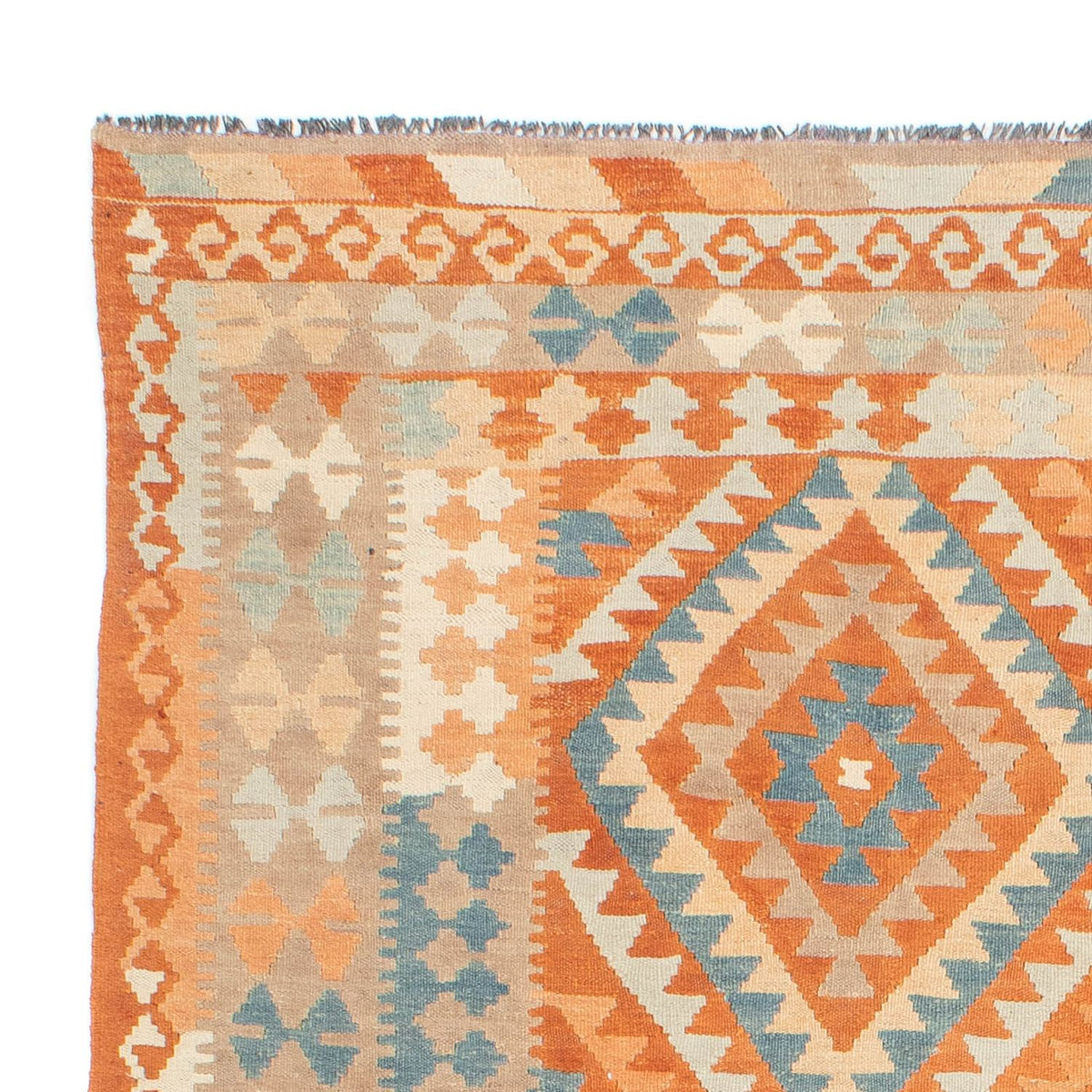 Tapis Kelim - Splash - 214 x 159 cm - multicolore