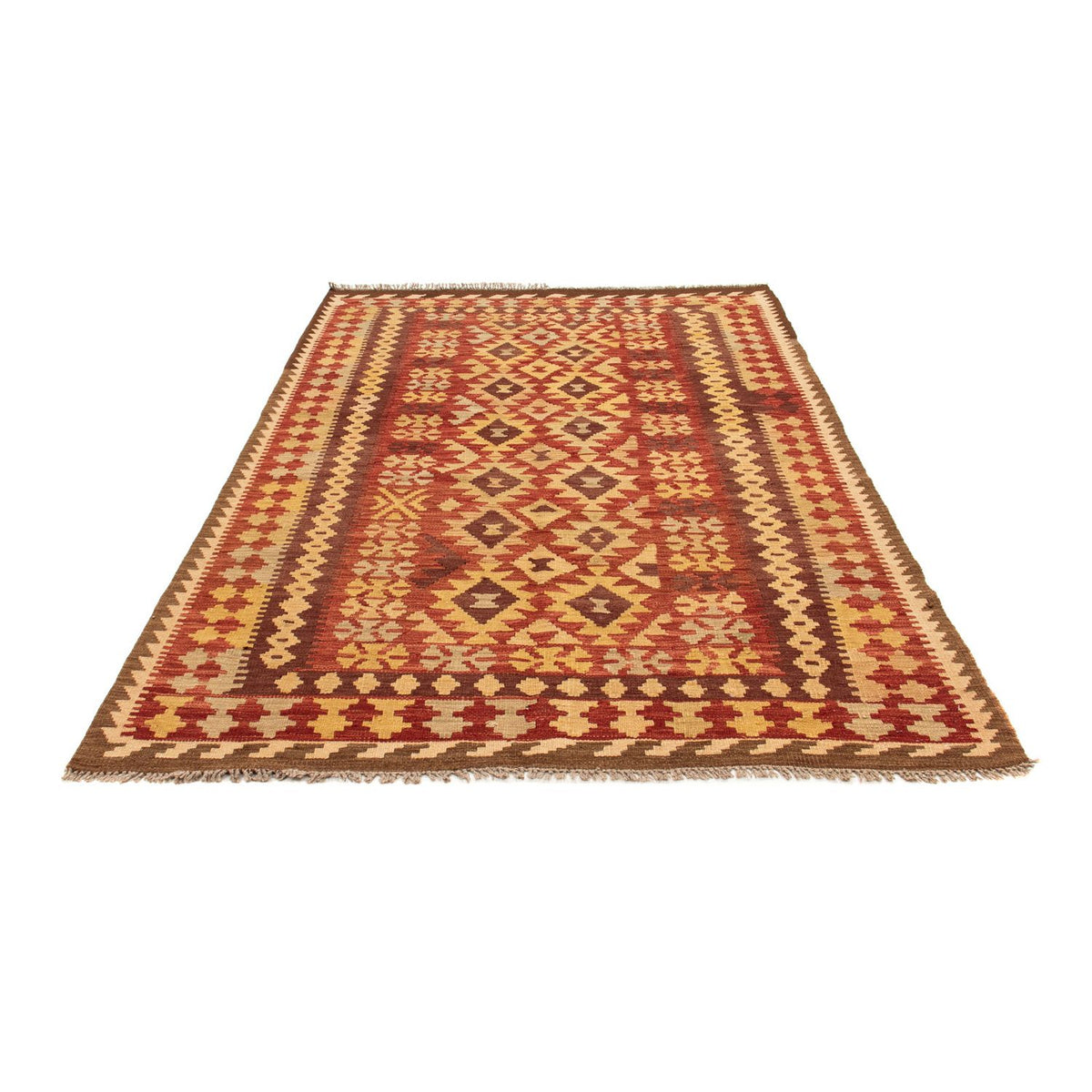 Tapis Kelim - Splash - 195 x 141 cm - multicolore