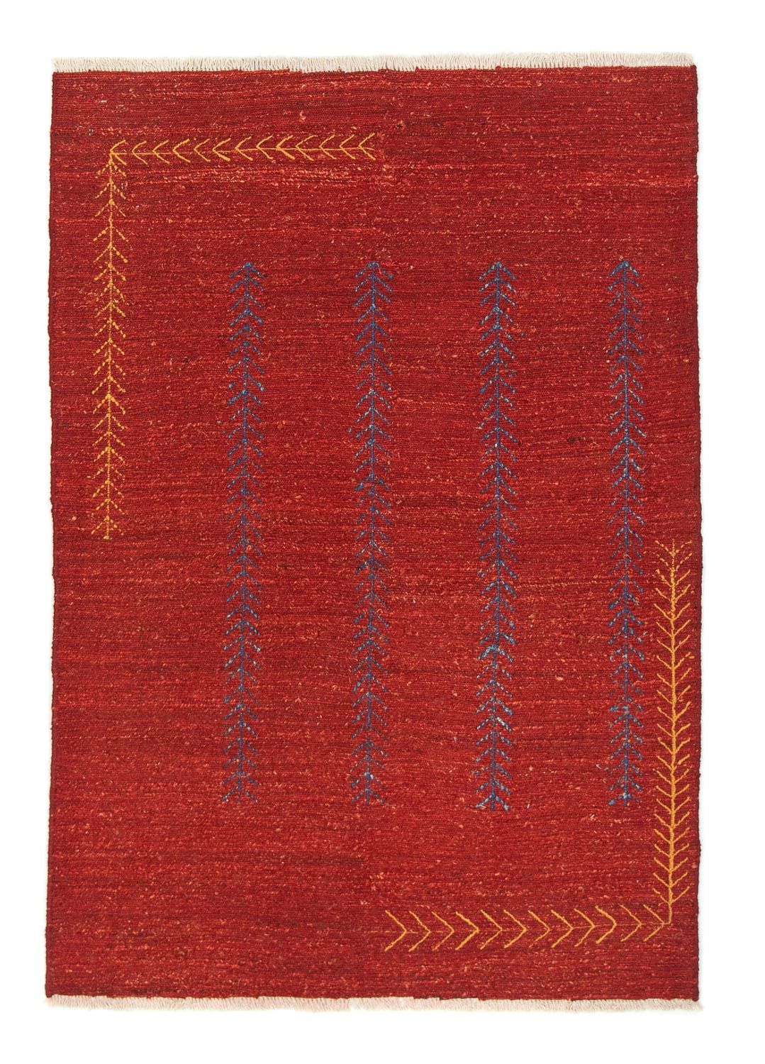 Tapis Gabbeh - Persan - 171 x 118 cm - rouge