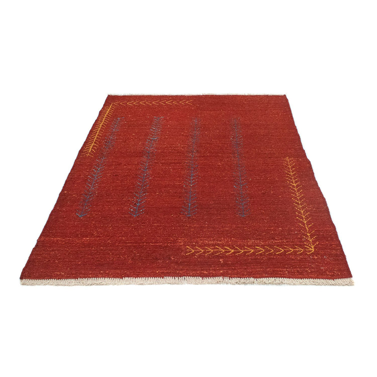 Tapis Gabbeh - Persan - 171 x 118 cm - rouge