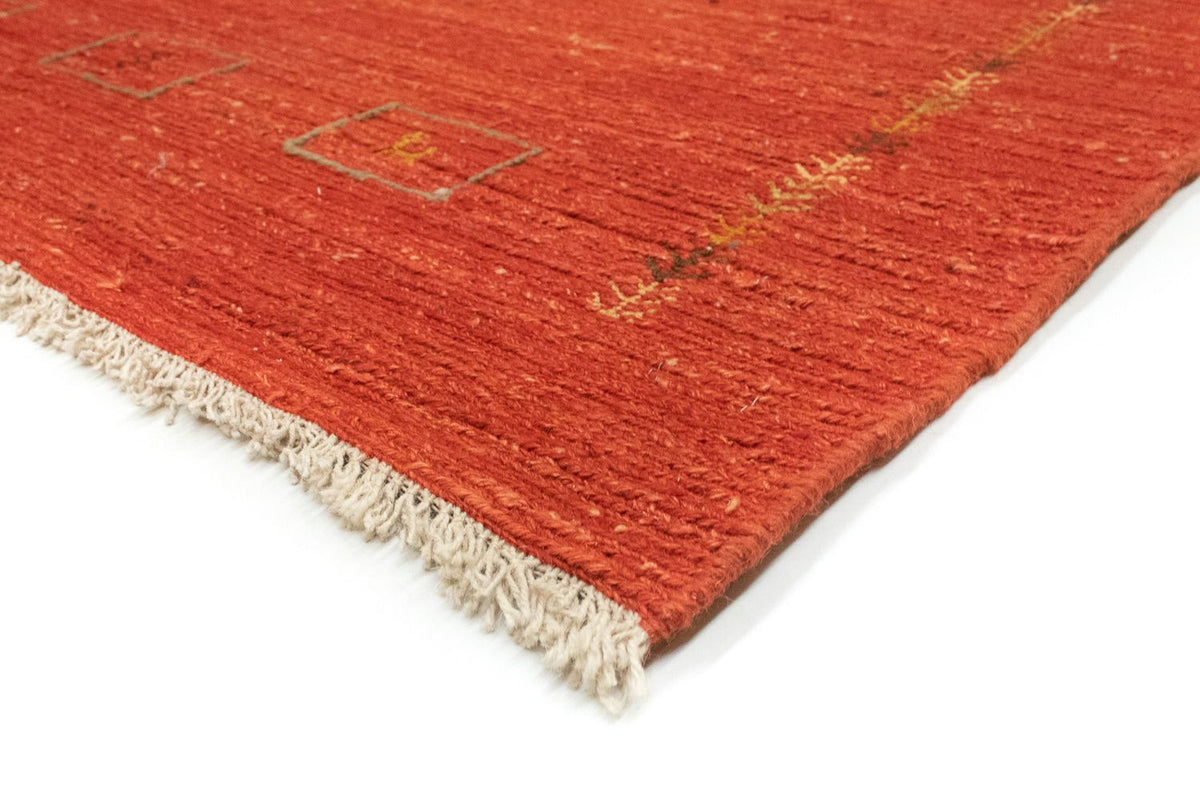Tapis Gabbeh - Persan - 198 x 143 cm - rouge