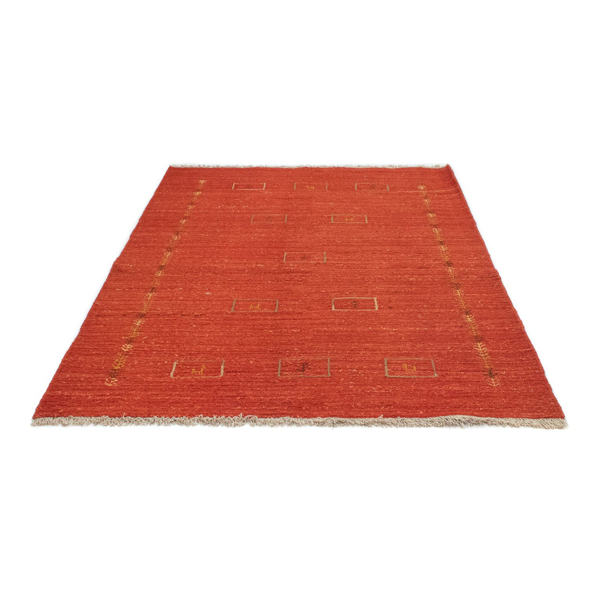 Tapis Gabbeh - Persan - 198 x 143 cm - rouge