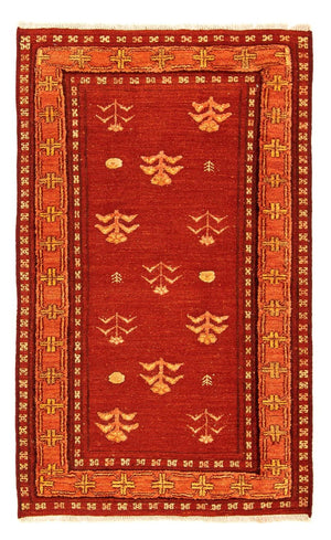 Tapis Gabbeh - Loribaft Persan - 150 x 97 cm - rouge foncé