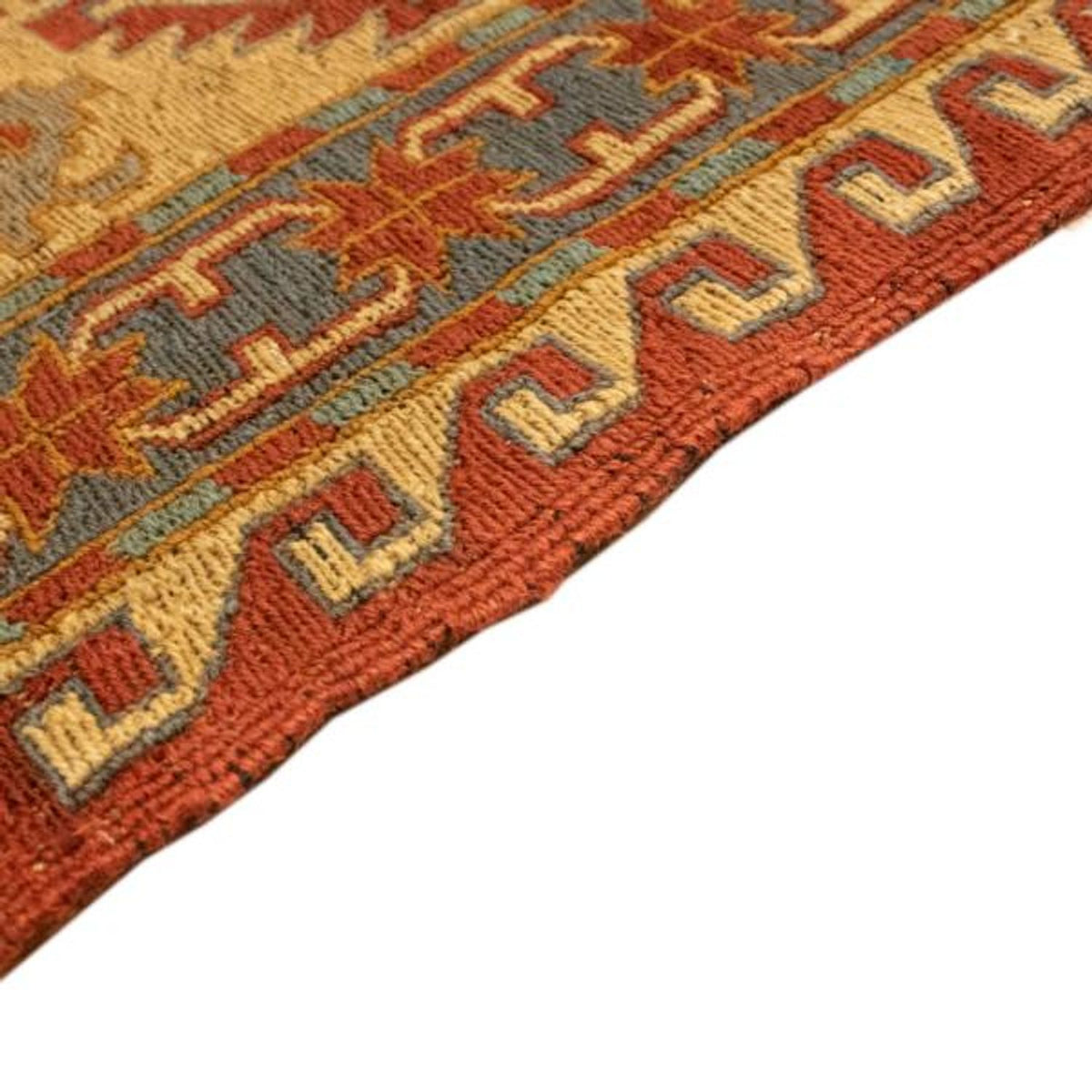 Tapis Kelim - Oriental - 248 x 206 cm - rouge foncé